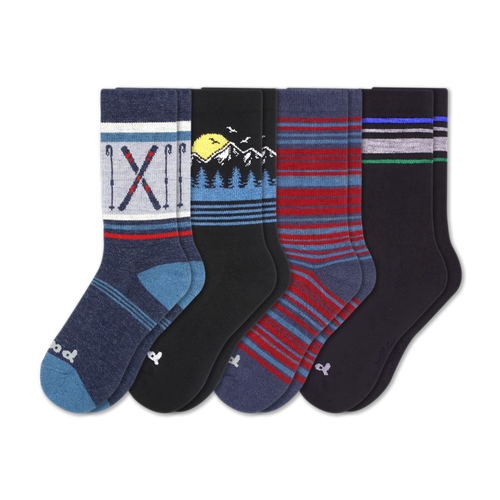 4 Pack - Men's Crew Pacas Socks