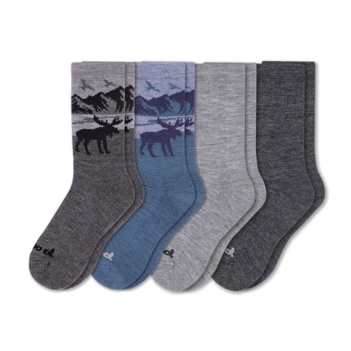 4 Pack - Men's Crew Pacas Socks