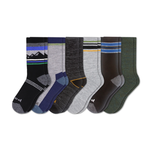 6 Pack - Men's Crew Pacas Socks