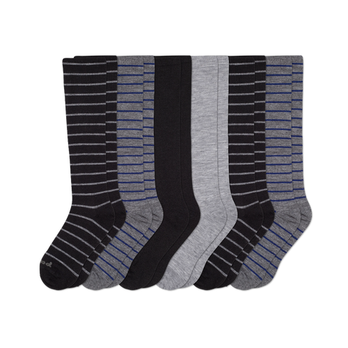 6 Pack - Men's Compression Socks
