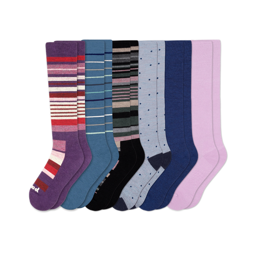 6 Pack - Women's Compression Socks