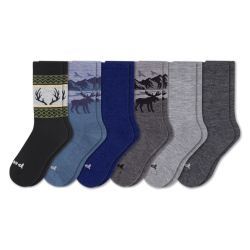 6 Pack - Men's Crew Pacas Socks