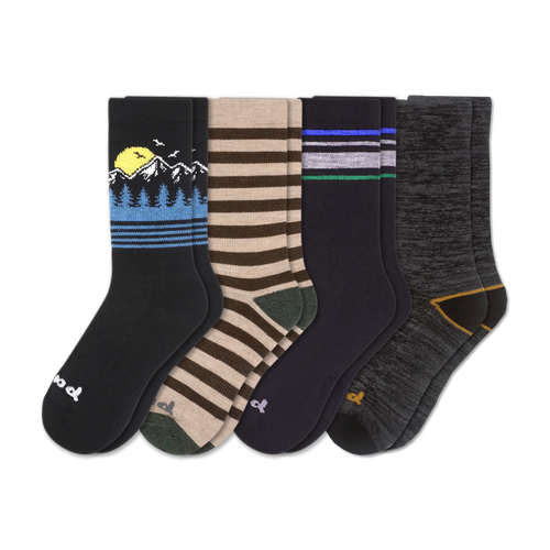 4 Pack - Men's Crew Pacas Socks