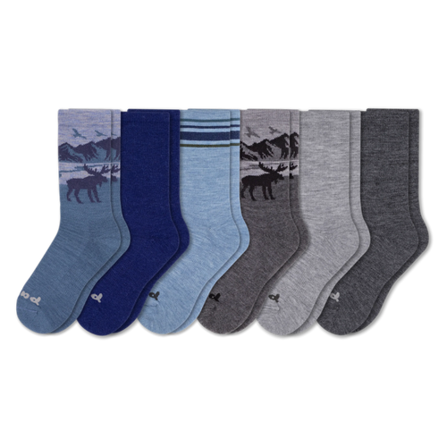 6 Pack - Men's Crew Pacas Socks