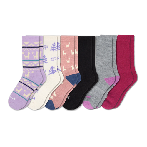 6 Pack - Women's Crew Pacas Socks