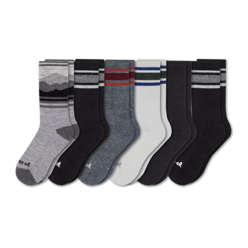 6 Pack - Men's Crew Pacas Socks