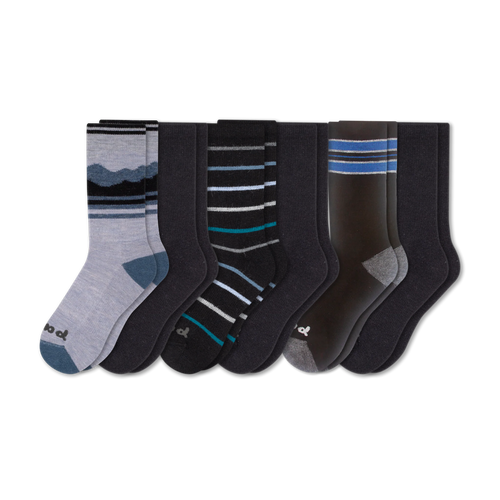 6 Pack - Men's Crew Pacas Socks