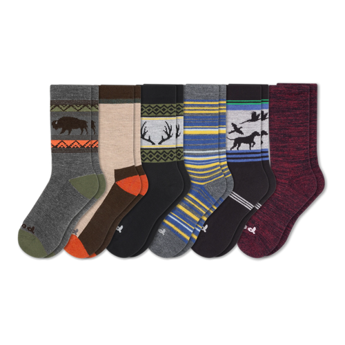 6 Pack - Men's Crew Pacas Socks