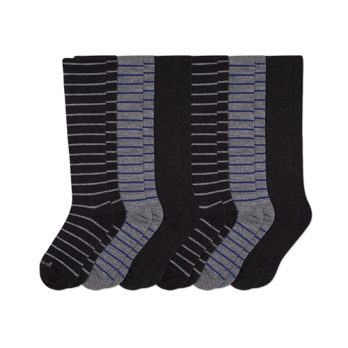 6 Pack - Men's Compression Socks
