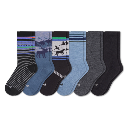 6 Pack - Men's Crew Pacas Socks