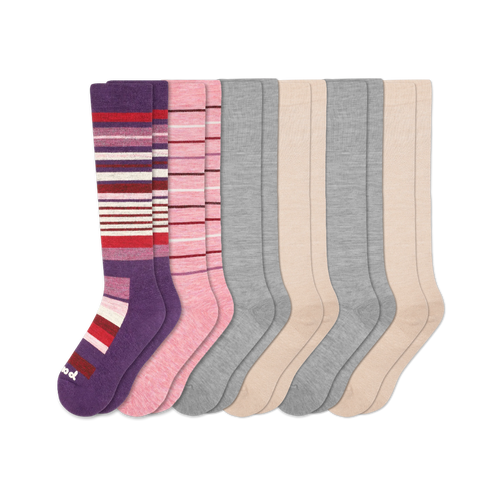 6 Pack - Women's Compression Socks