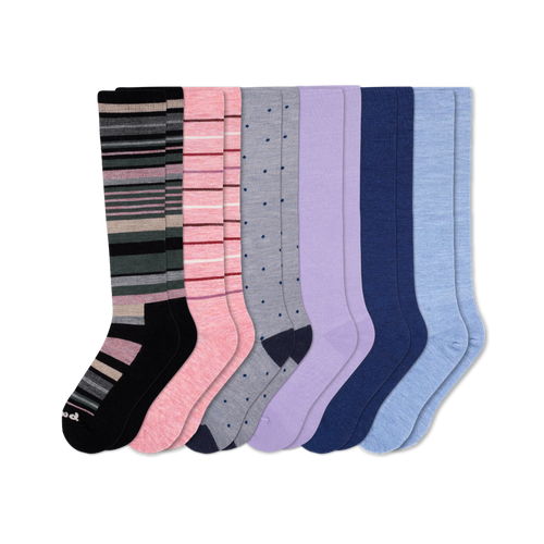 6 Pack - Women's Compression Socks