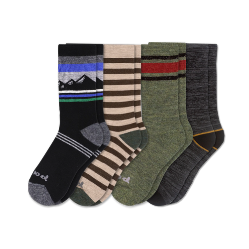 4 Pack - Men's Crew Pacas Socks