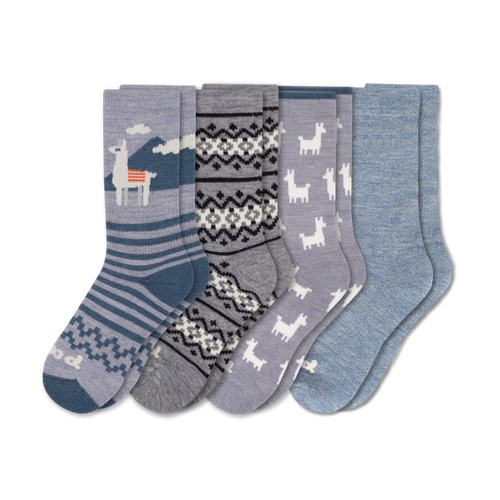 4 Pack - Women's Crew Pacas Socks