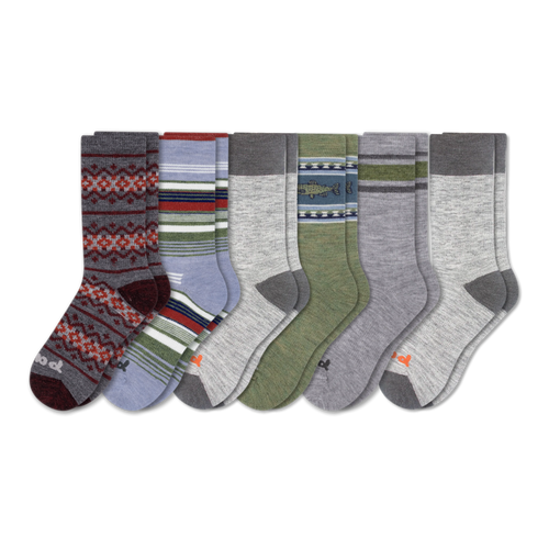 6 Pack - Men's Crew Pacas Socks