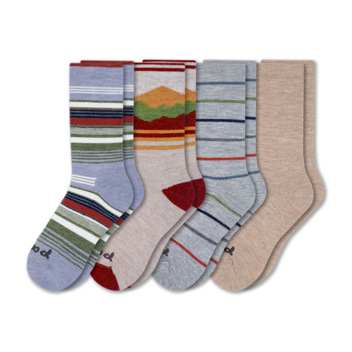 4 Pack - Men's Crew Pacas Socks