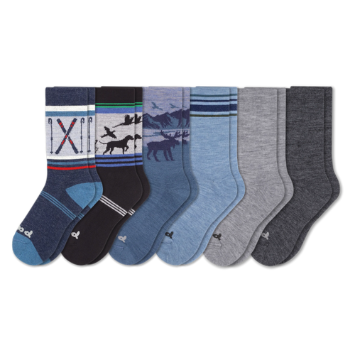 6 Pack - Men's Crew Pacas Socks
