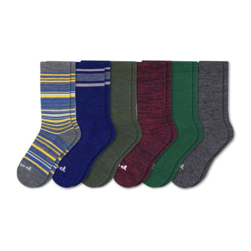 6 Pack - Men's Crew Pacas Socks