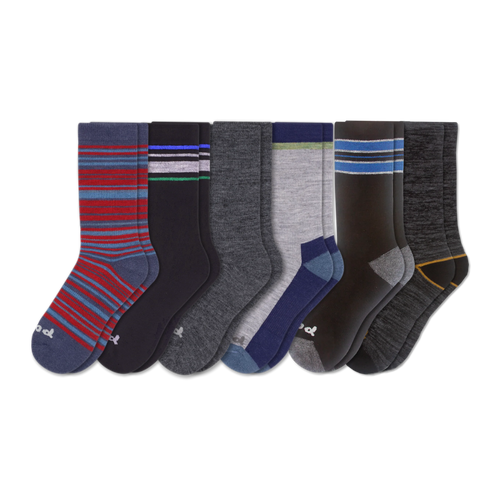 6 Pack - Men's Crew Pacas Socks