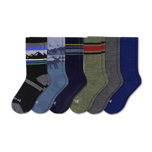 6 Pack - Men's Crew Pacas Socks