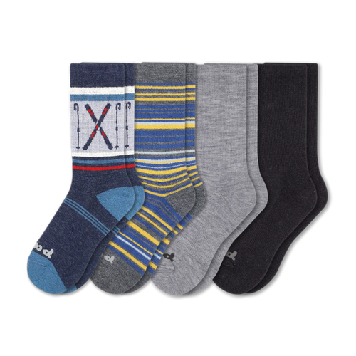 4 Pack - Men's Crew Pacas Socks