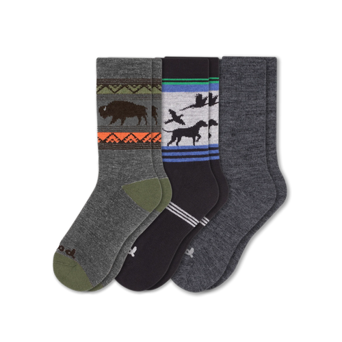 3 Pack - Men's Crew Pacas Socks