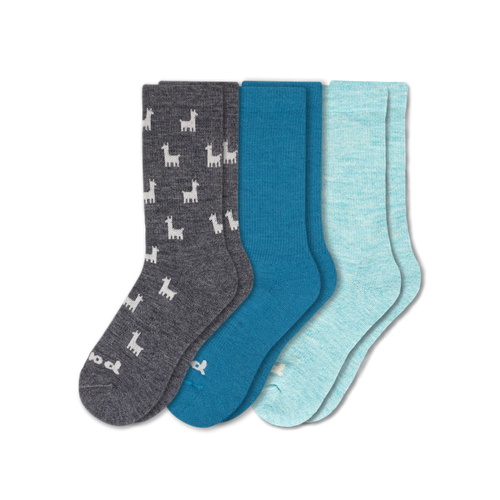 3 Pack - Women's Crew Pacas Socks